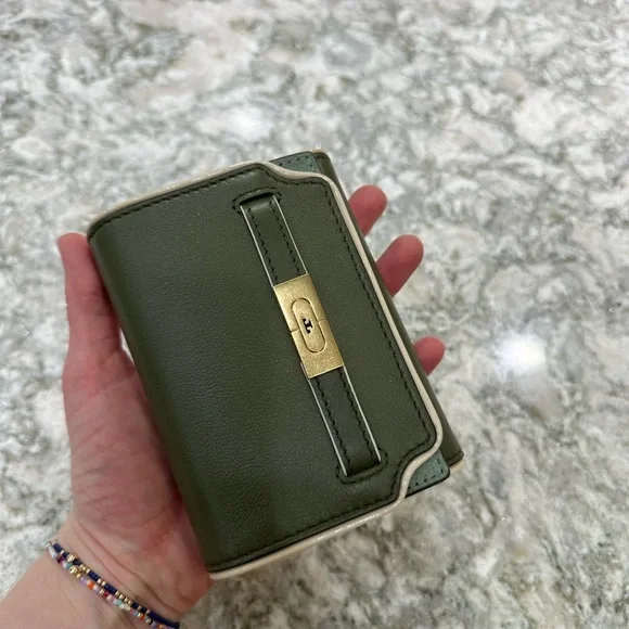 Tory Burch T Piped Medium Wallet - Picture 3 of 9